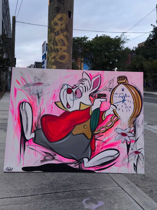 “WHO CARES I’M ALREADY LATE”