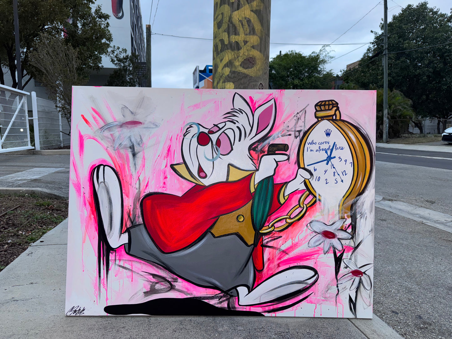 “WHO CARES I’M ALREADY LATE”